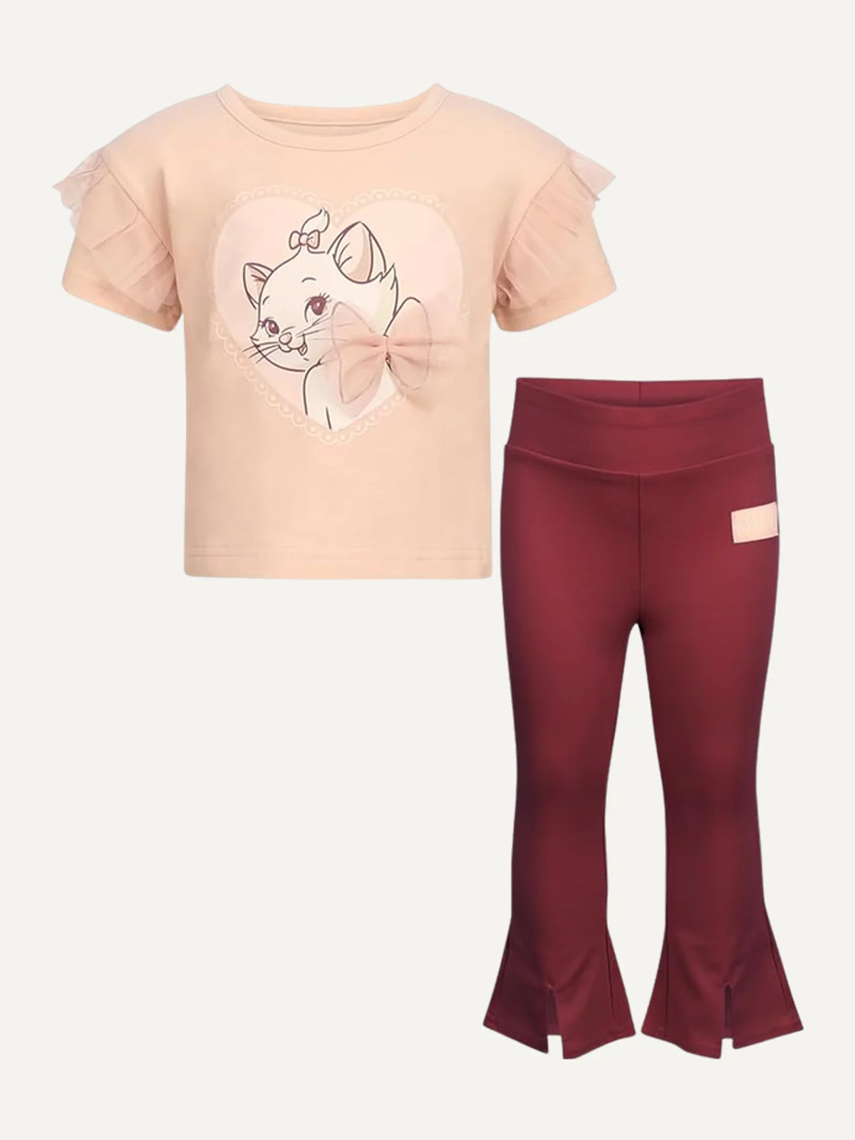 Marie Conjunto de 2 piezas polo y flare