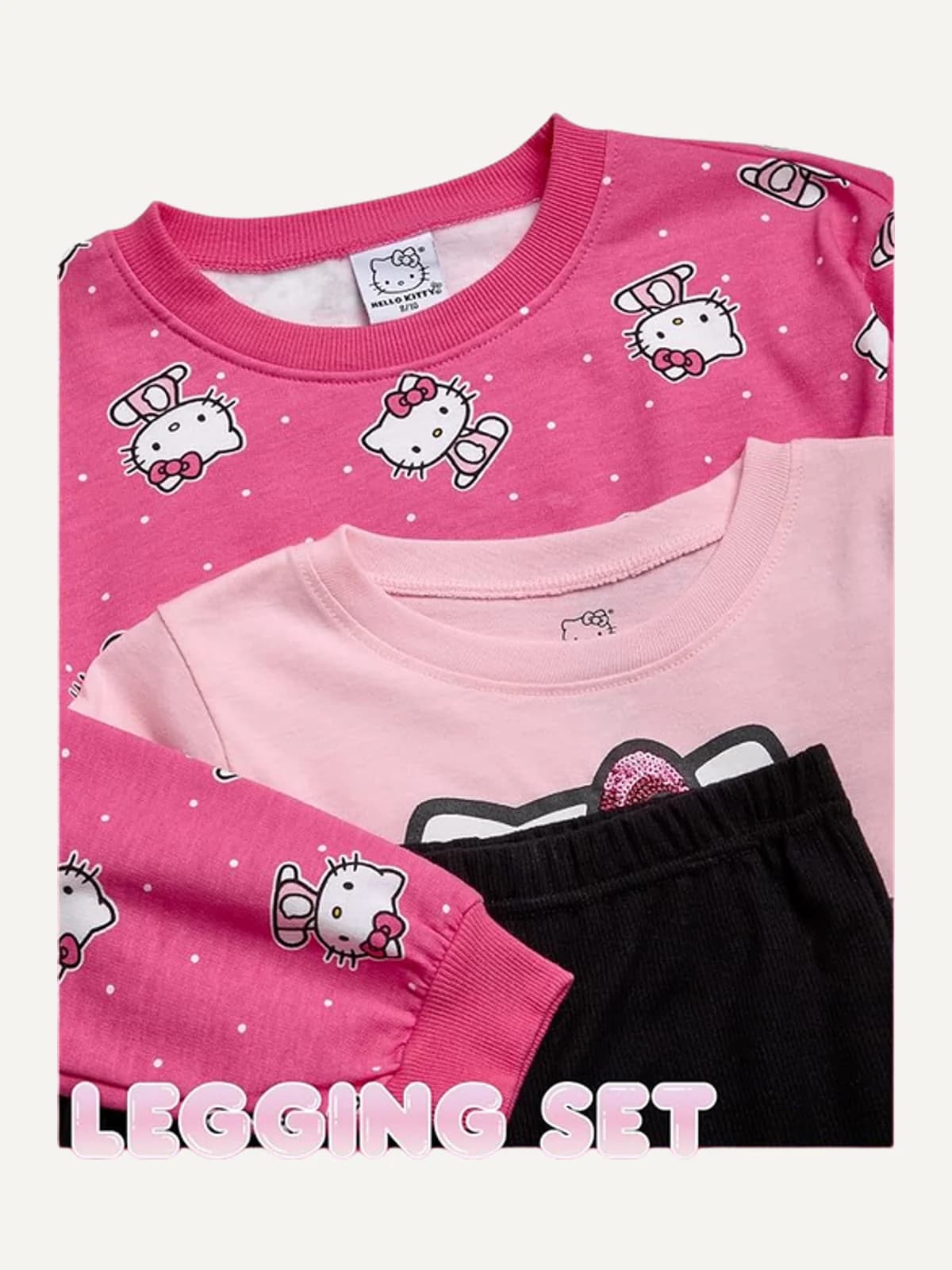 Conjunto de 3 piezas polera, polo y leggings a juego — vista 2