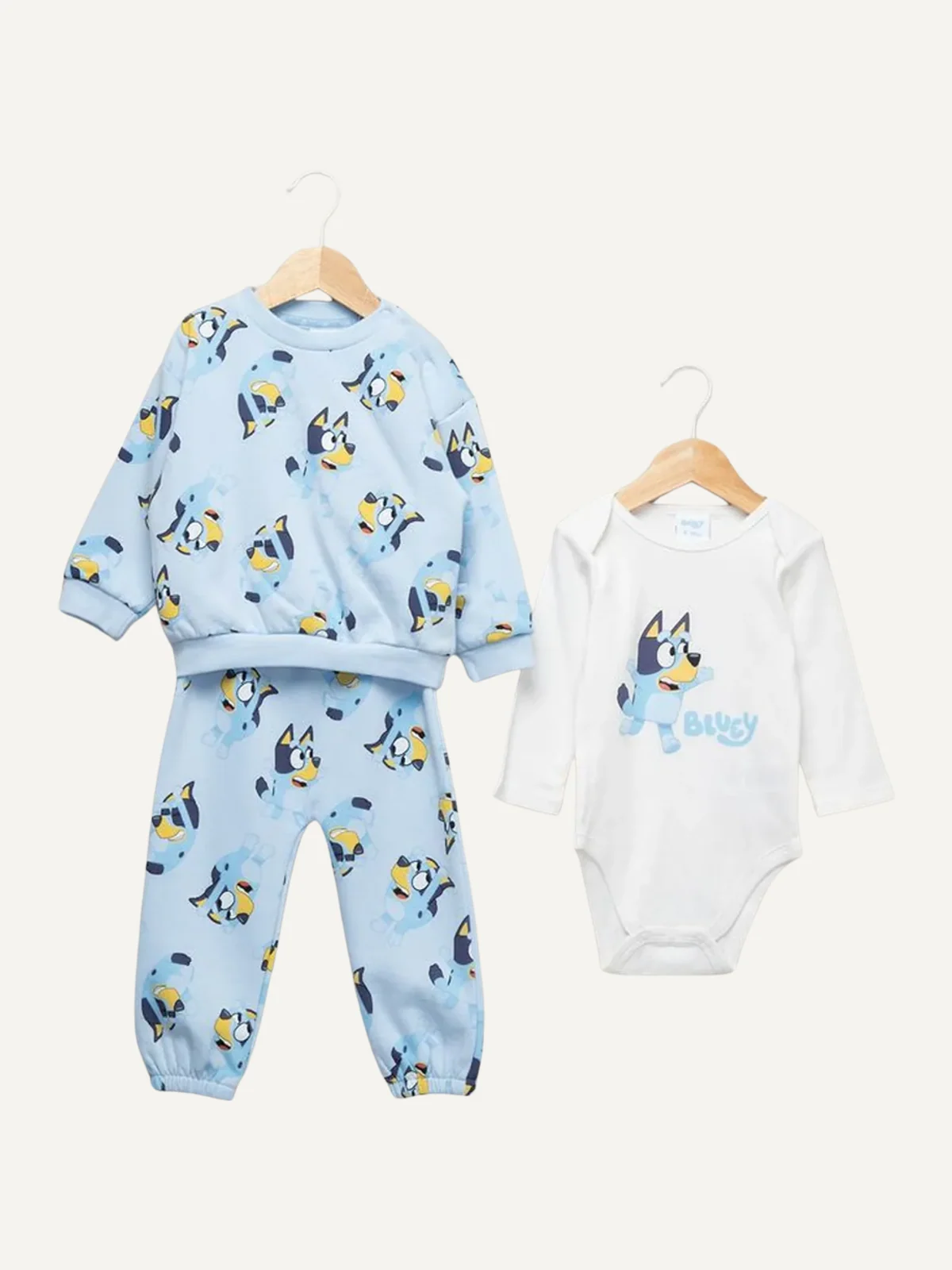 Conjunto Bluey de 3 piezas celeste para niño